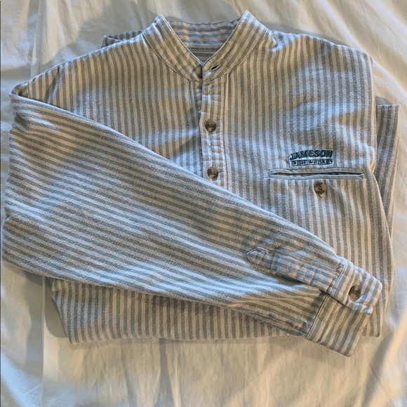 Jameson Whiskey Striped Button-Down Long Sleeve Shirt - Picture 5 of 5